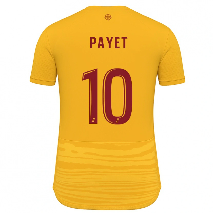 DanxenキッズPaul Payet#10オレンジ バーガンディアウェイシャツ2025/26ジャージーユニフォーム