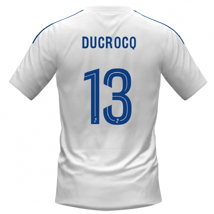 DanxenキッズTom Ducrocq#13白 青アウェイシャツ2025/26ジャージーユニフォーム