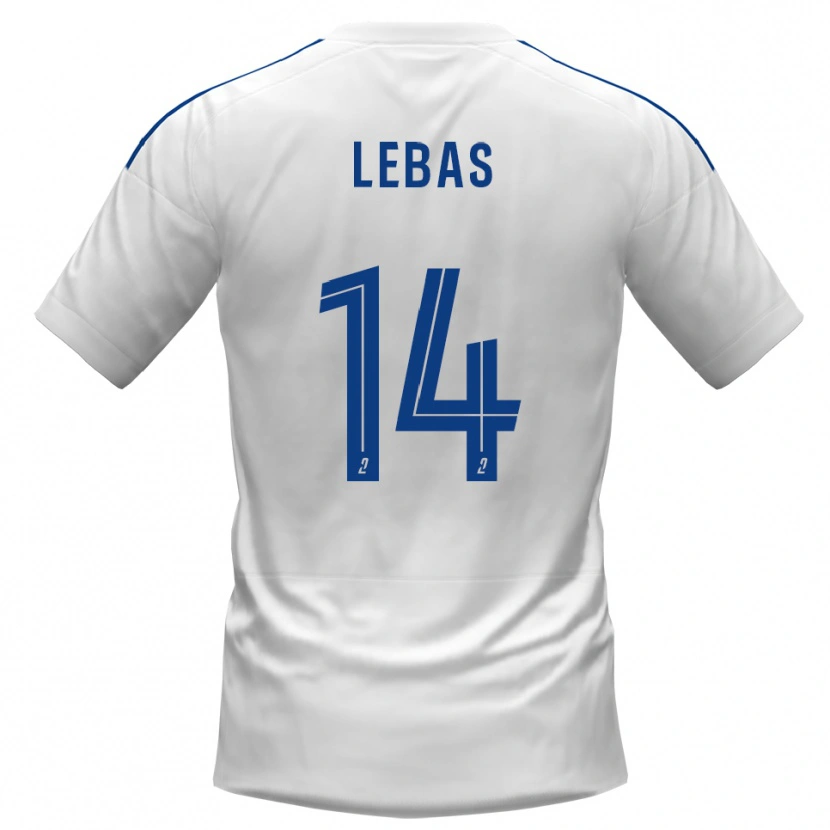 DanxenキッズVictor Lebas#14白 青アウェイシャツ2025/26ジャージーユニフォーム