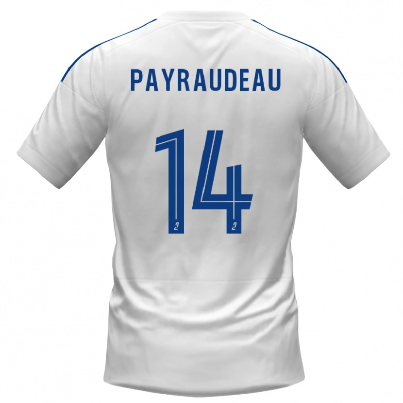DanxenキッズLeny Payraudeau#14白 青アウェイシャツ2025/26ジャージーユニフォーム