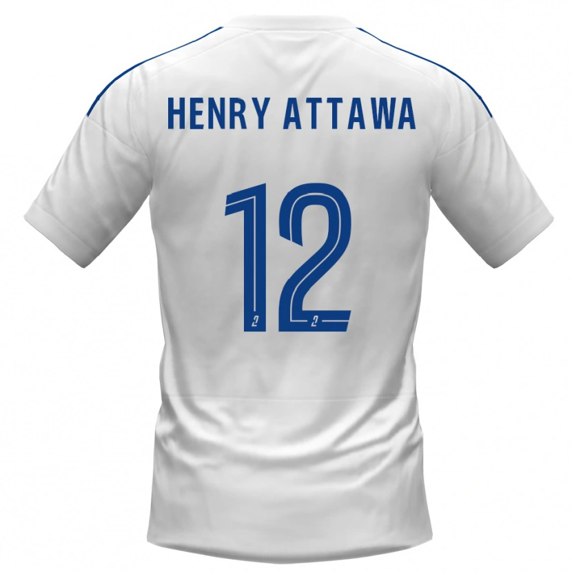 DanxenキッズYoel Henry Attawa#12白 青アウェイシャツ2025/26ジャージーユニフォーム