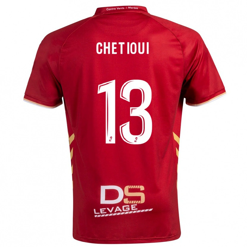 DanxenキッズShain Chetioui#13バーガンディ 金アウェイシャツ2025/26ジャージーユニフォーム