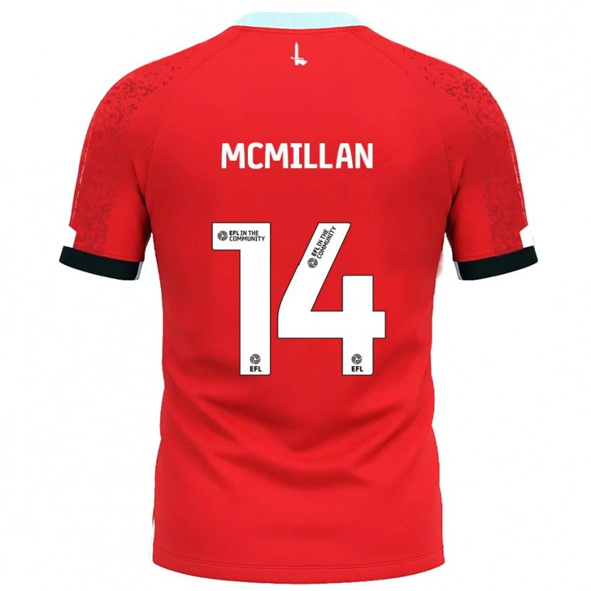 DanxenメンズEllis Mcmillan#14赤 白ホームシャツ2025/26ジャージーユニフォーム