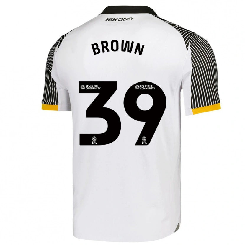 DanxenメンズDajaune Brown#39白 黒ホームシャツ2025/26ジャージーユニフォーム
