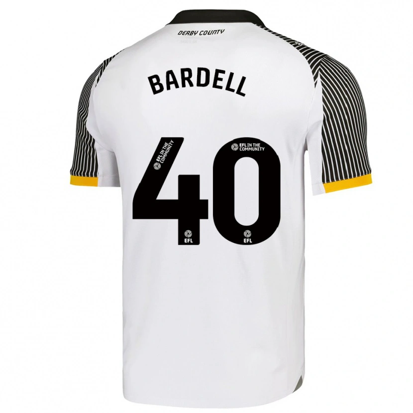 DanxenメンズMax Bardell#40白 黒ホームシャツ2025/26ジャージーユニフォーム
