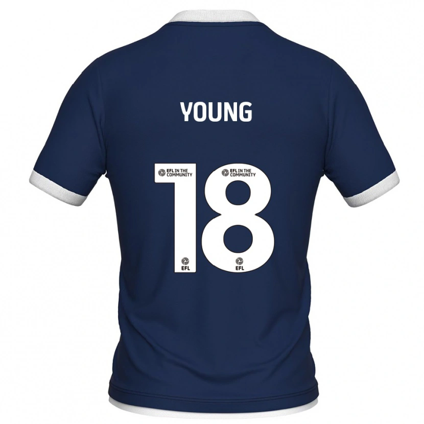 DanxenメンズMichelle Young#18紺 白ホームシャツ2025/26ジャージーユニフォーム