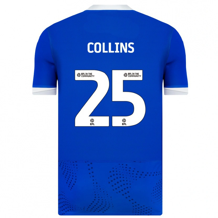 DanxenメンズIzzy Collins#25青 白ホームシャツ2025/26ジャージーユニフォーム
