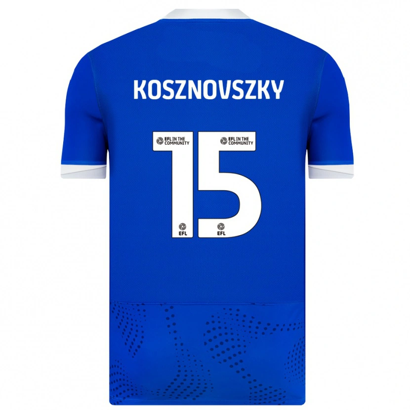 DanxenメンズMárk Kosznovszky#15青 白ホームシャツ2025/26ジャージーユニフォーム