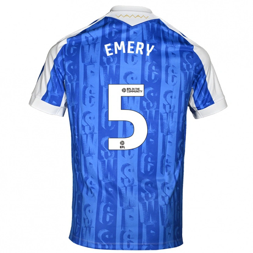 DanxenメンズJoe Emery#5青 白ホームシャツ2025/26ジャージーユニフォーム