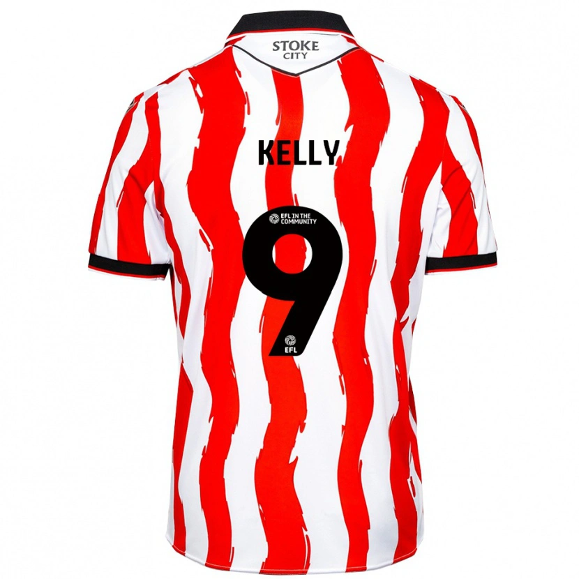 DanxenメンズIsreal Kelly#9白 赤ホームシャツ2025/26ジャージーユニフォーム