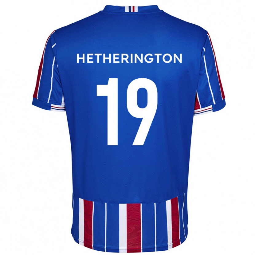 DanxenメンズSam Hetherington#19青 赤 白ホームシャツ2025/26ジャージーユニフォーム