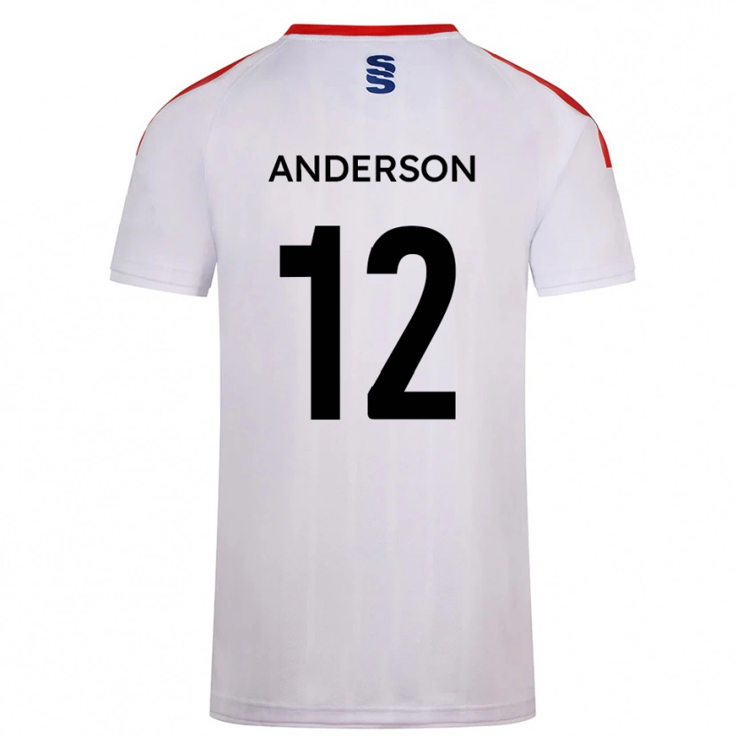 DanxenメンズZea Anderson#12白 紺ホームシャツ2025/26ジャージーユニフォーム