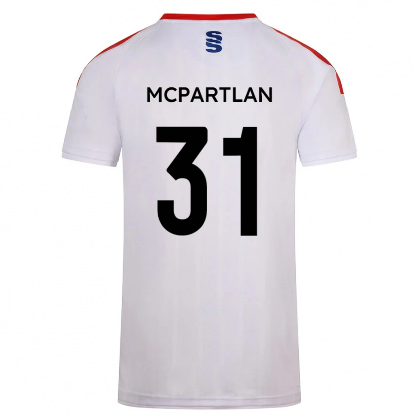 DanxenメンズCian Mcpartlan#31白 紺ホームシャツ2025/26ジャージーユニフォーム