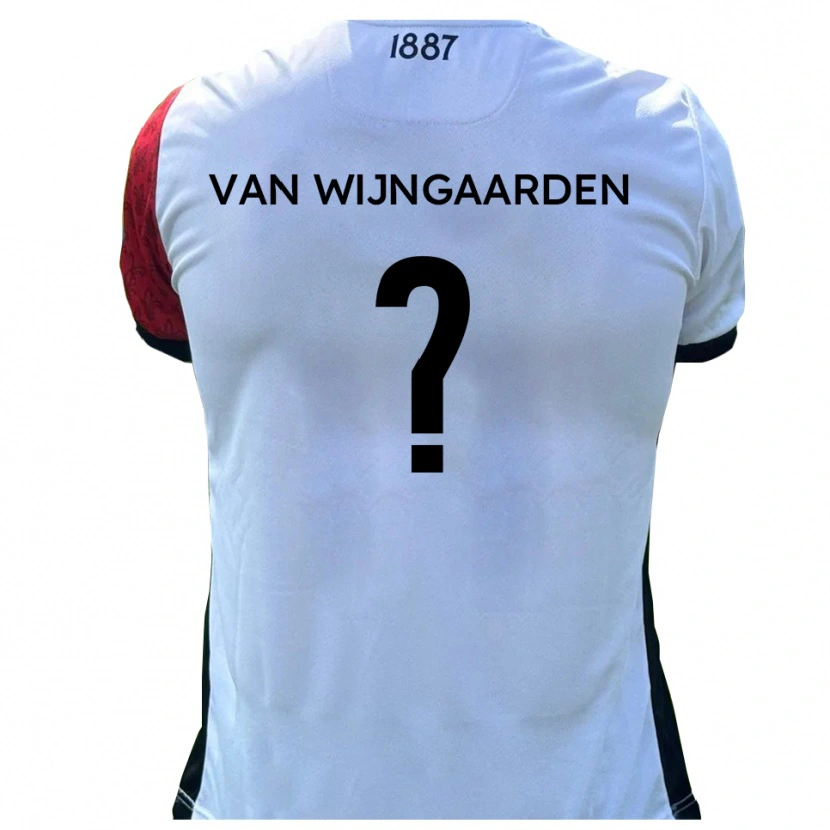 DanxenメンズStefan Van Wijngaarden#0赤 白ホームシャツ2025/26ジャージーユニフォーム