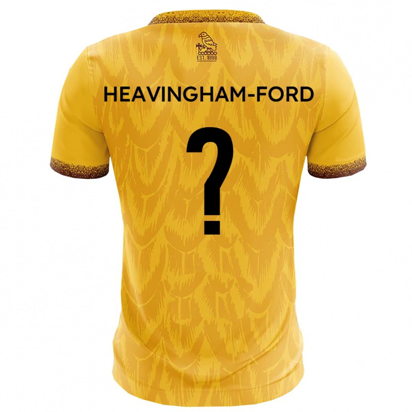 DanxenメンズMaddie Heavingham-Ford#0黄 茶ホームシャツ2025/26ジャージーユニフォーム