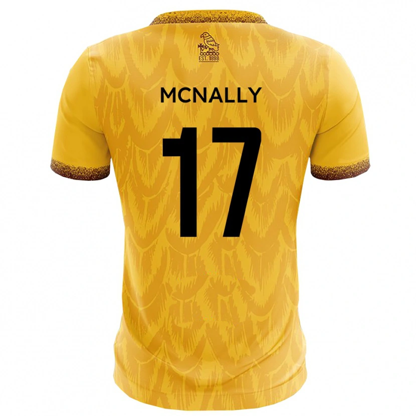 DanxenメンズJordan Mcnally#17黄 茶ホームシャツ2025/26ジャージーユニフォーム