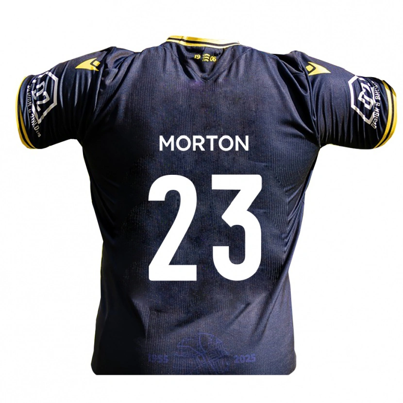 DanxenメンズJames Morton#23紺 黄ホームシャツ2025/26ジャージーユニフォーム