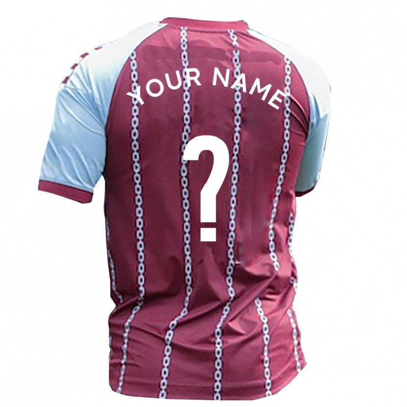 Danxenメンズあなたの名前#0水色 錆赤ホームシャツ2025/26ジャージーユニフォーム