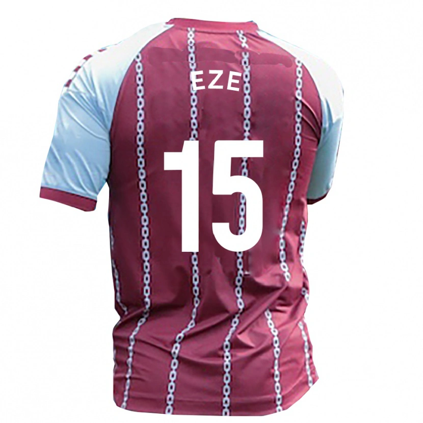 DanxenメンズDubem Eze#15水色 錆赤ホームシャツ2025/26ジャージーユニフォーム