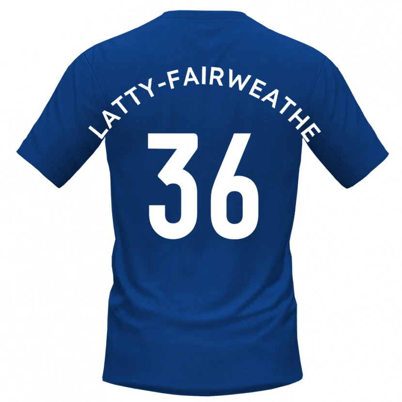DanxenメンズThierry Latty-Fairweather#36青 白ホームシャツ2025/26ジャージーユニフォーム