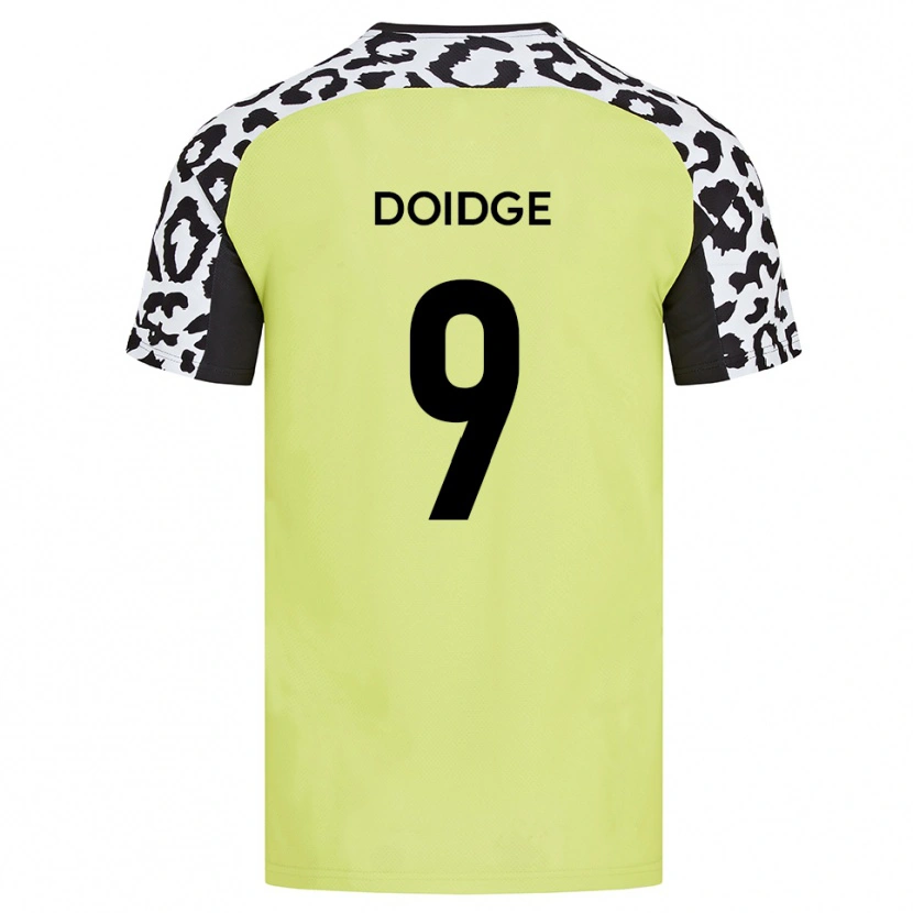 DanxenメンズChristian Doidge#9蛍光黄ホームシャツ2025/26ジャージーユニフォーム