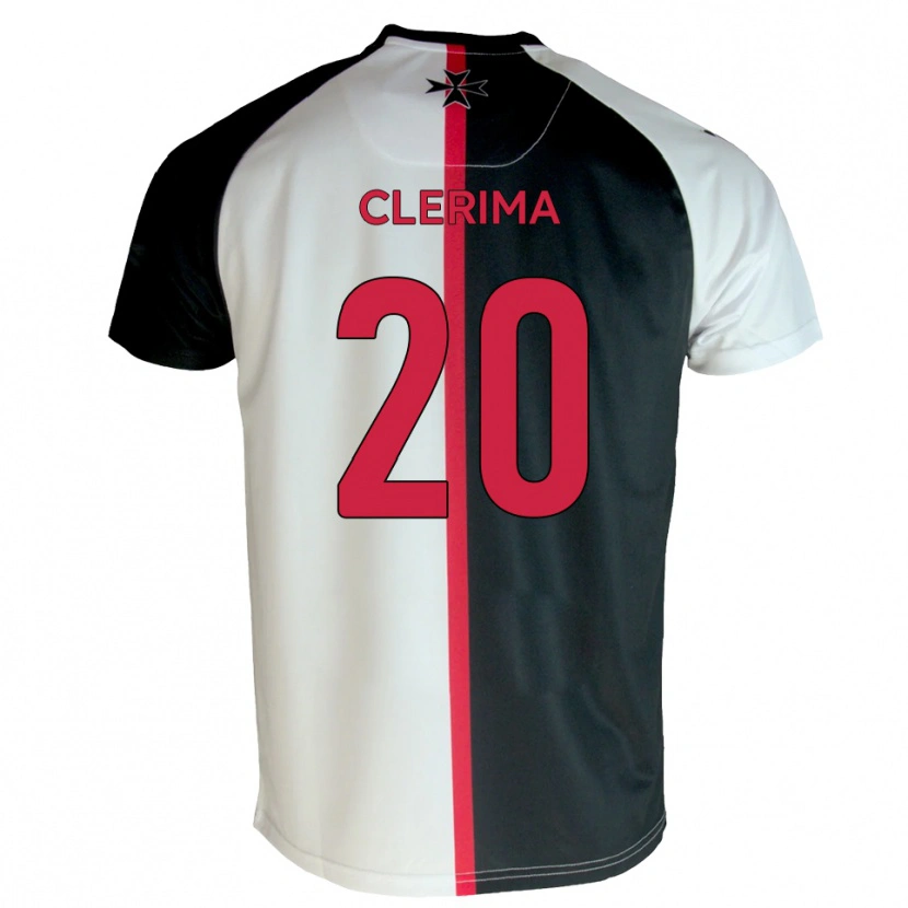 DanxenメンズRemy Clerima#20白 黒ホームシャツ2025/26ジャージーユニフォーム