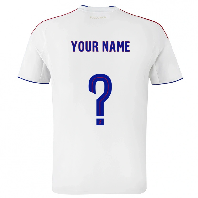 Danxenメンズあなたの名前#0白 赤ホームシャツ2025/26ジャージーユニフォーム