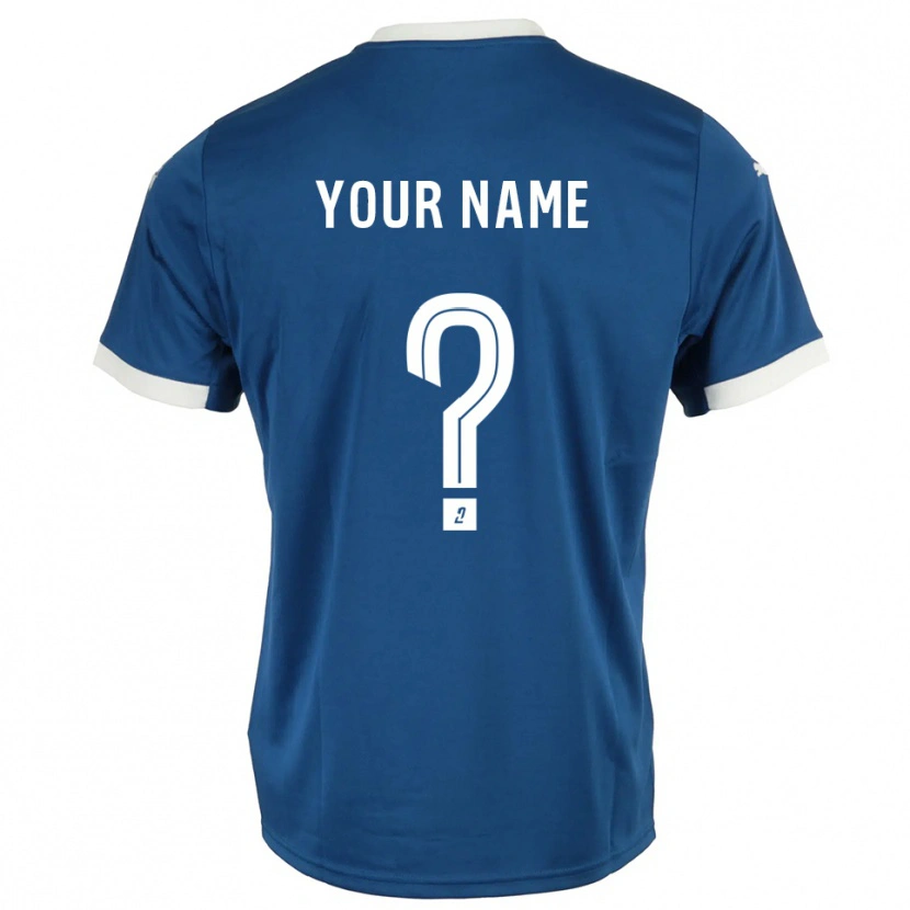 Danxenメンズあなたの名前#0青 白ホームシャツ2025/26ジャージーユニフォーム