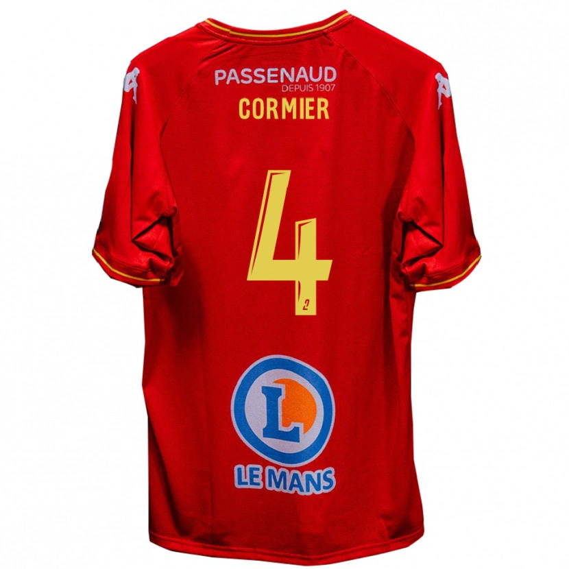 DanxenメンズLeny Cormier#4赤 黄ホームシャツ2025/26ジャージーユニフォーム