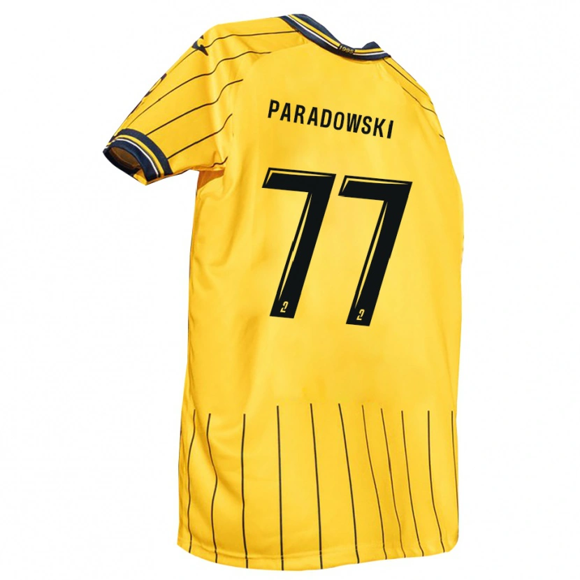 DanxenメンズTao Paradowski#77黄 紺ホームシャツ2025/26ジャージーユニフォーム