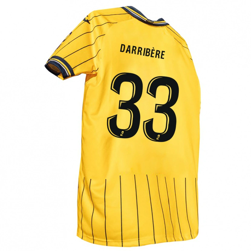 DanxenメンズClément Darribère#33黄 紺ホームシャツ2025/26ジャージーユニフォーム