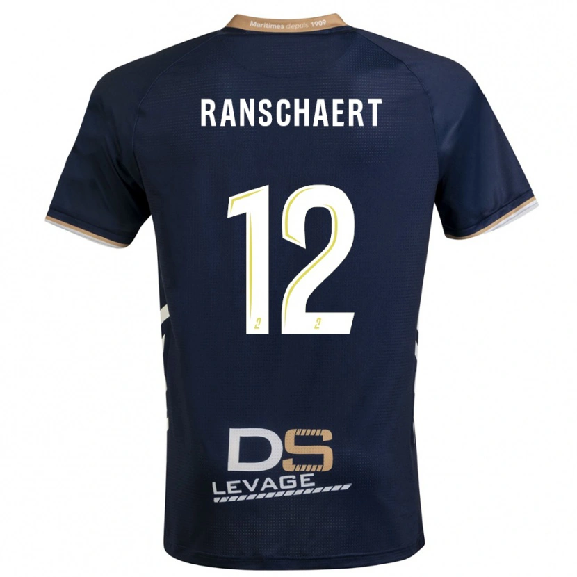 DanxenメンズRafael Ranschaert#12紺 金ホームシャツ2025/26ジャージーユニフォーム