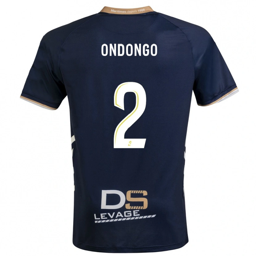 DanxenメンズBrayane Ondongo#2紺 金ホームシャツ2025/26ジャージーユニフォーム