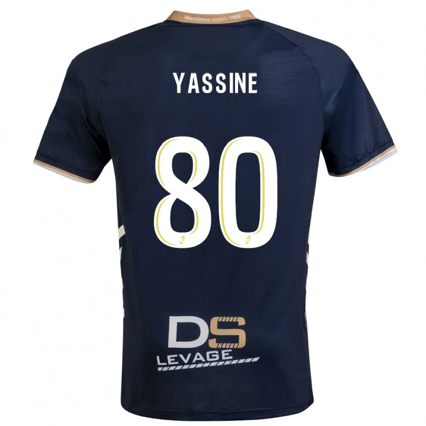 DanxenメンズGessime Yassine#80紺 金ホームシャツ2025/26ジャージーユニフォーム