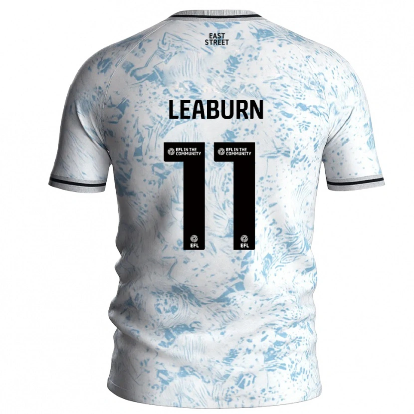 DanxenメンズMiles Leaburn#11白 水色アウェイシャツ2025/26ジャージーユニフォーム