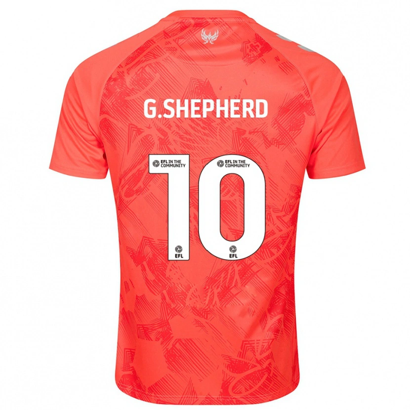 DanxenメンズGeorge Shepherd#10オレンジ 白アウェイシャツ2025/26ジャージーユニフォーム