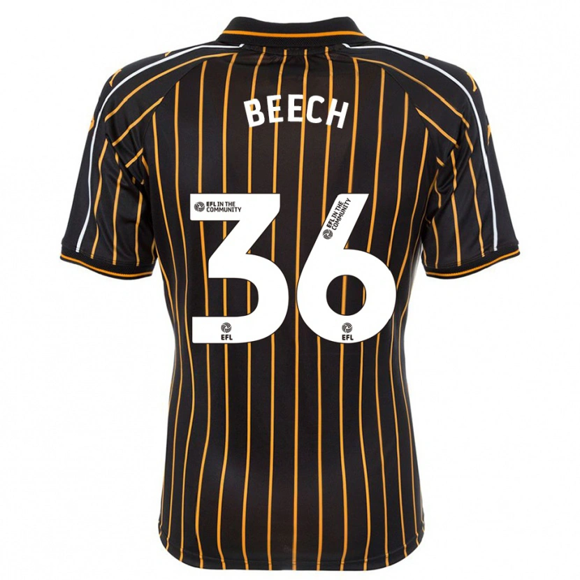 DanxenメンズAmy Beech#36白 黒アウェイシャツ2025/26ジャージーユニフォーム