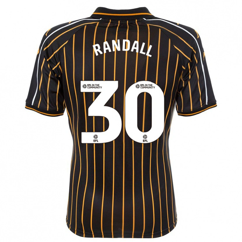 DanxenメンズJennifer Randall#30白 黒アウェイシャツ2025/26ジャージーユニフォーム