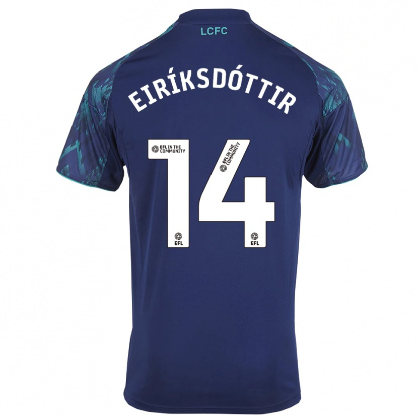 DanxenメンズHlín Eiríksdóttir#14紺 緑 白アウェイシャツ2025/26ジャージーユニフォーム