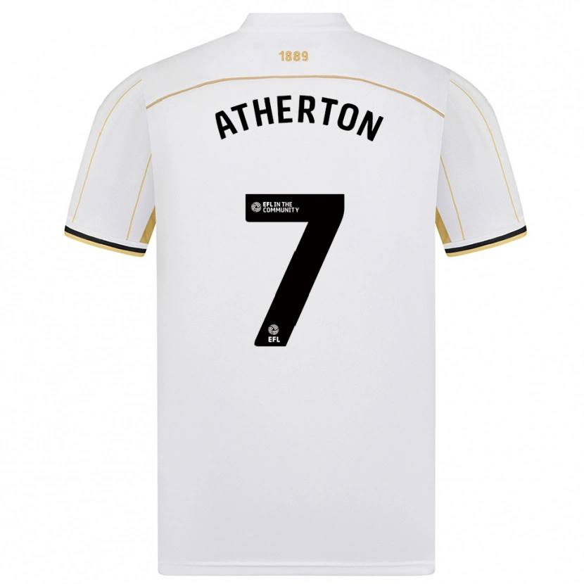 DanxenメンズAlfie Atherton#7白 金アウェイシャツ2025/26ジャージーユニフォーム