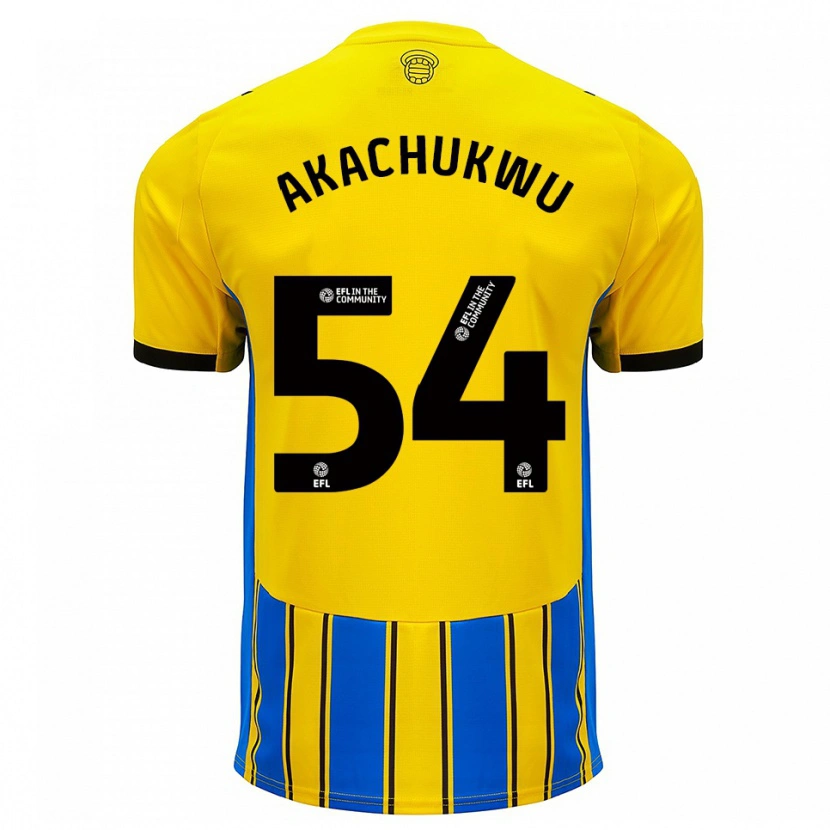 DanxenメンズRomeo Akachukwu#54青 黄アウェイシャツ2025/26ジャージーユニフォーム