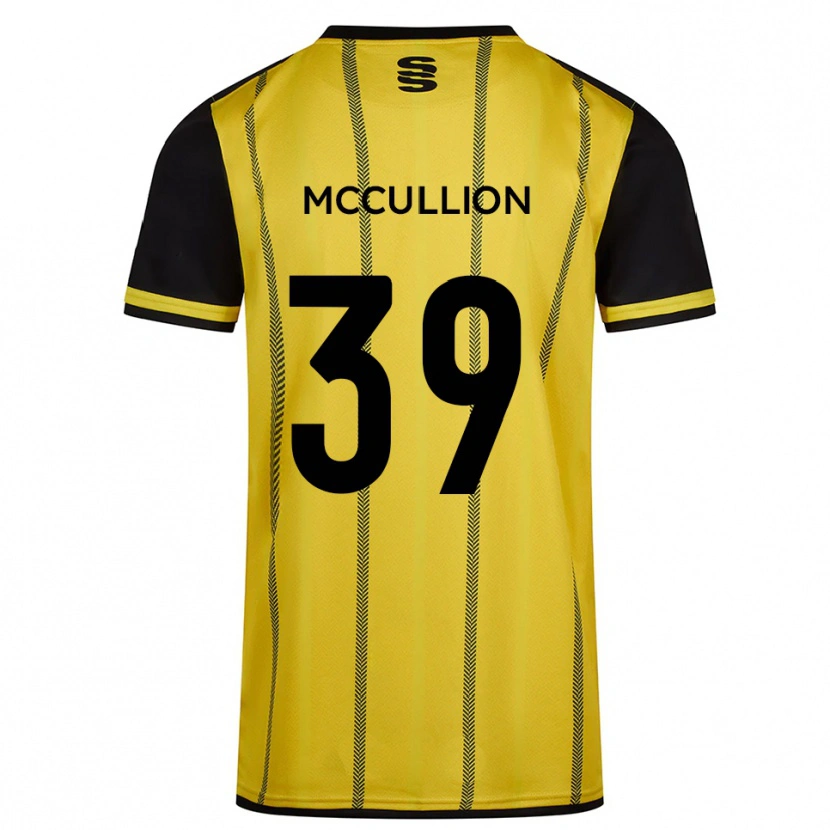 DanxenメンズGerald Mccullion#39黄 黒アウェイシャツ2025/26ジャージーユニフォーム