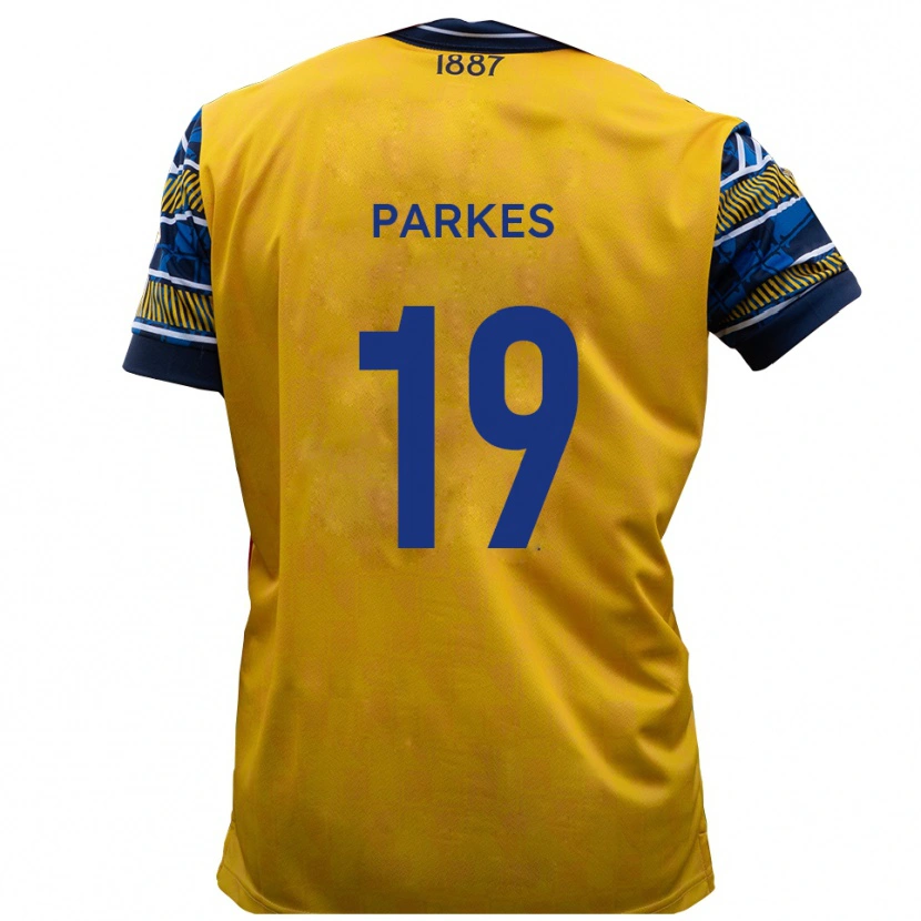 DanxenメンズSonny Parkes#19黄 黒アウェイシャツ2025/26ジャージーユニフォーム