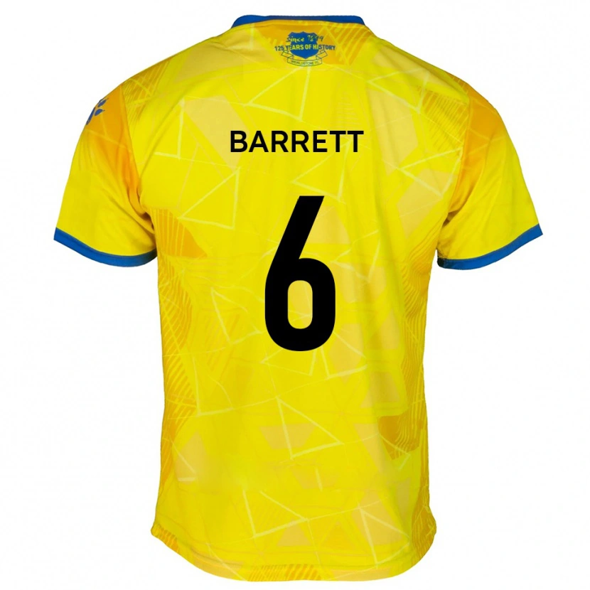 DanxenメンズMason Barrett#6黄 青アウェイシャツ2025/26ジャージーユニフォーム