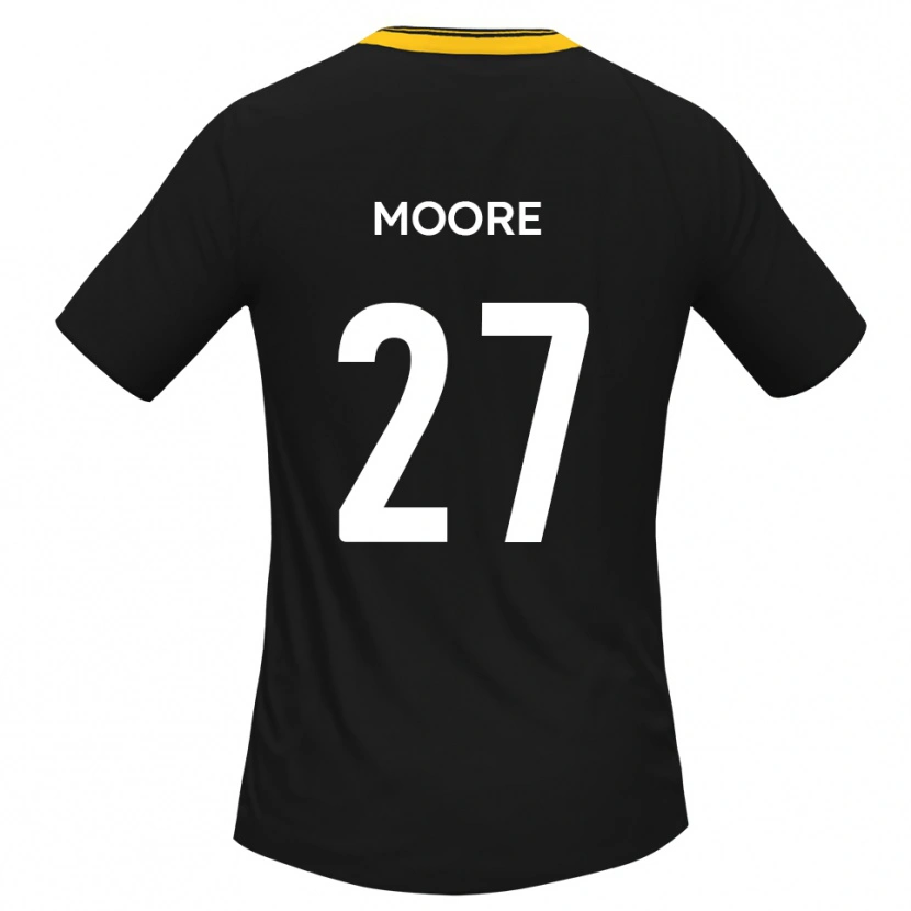 DanxenメンズLiam Moore#27黒 黄アウェイシャツ2025/26ジャージーユニフォーム