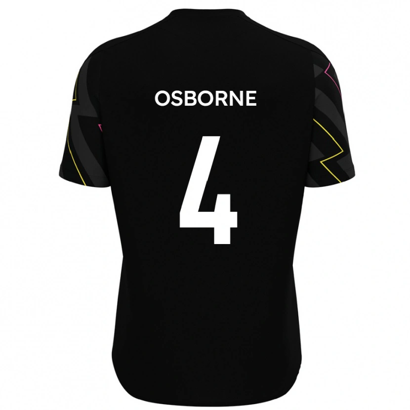 Danxenメンズジェイミー・オズボーン#4黒 グレーアウェイシャツ2025/26ジャージーユニフォーム