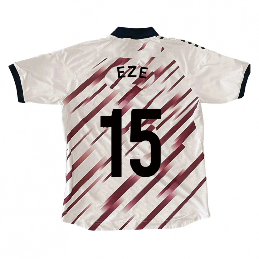 DanxenメンズDubem Eze#15白 赤アウェイシャツ2025/26ジャージーユニフォーム