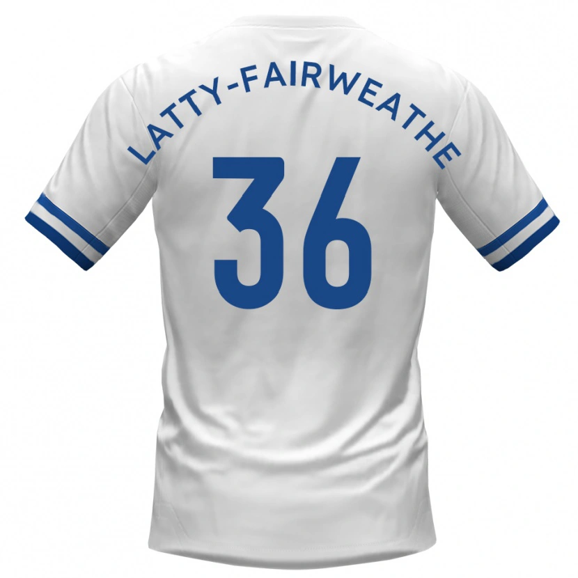 DanxenメンズThierry Latty-Fairweather#36白 青アウェイシャツ2025/26ジャージーユニフォーム