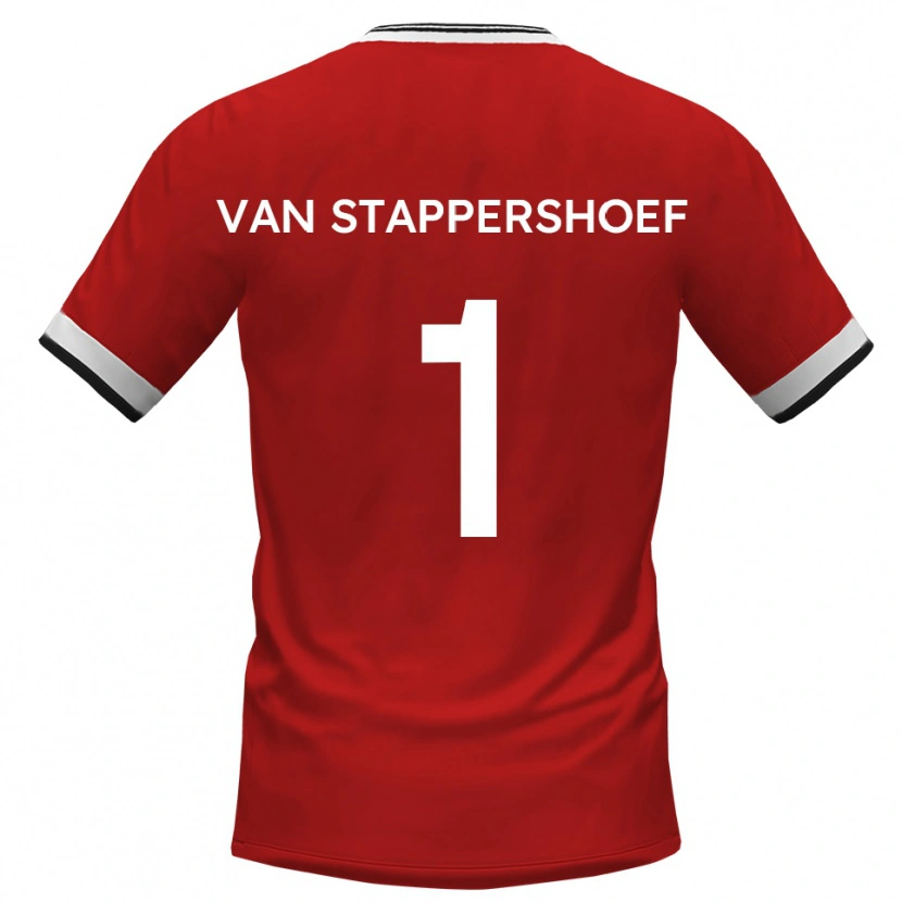 DanxenメンズJordi Van Stappershoef#1白 黒アウェイシャツ2025/26ジャージーユニフォーム