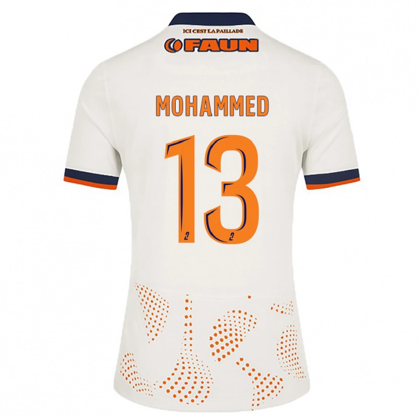 DanxenメンズTeymour Mohammed#13白 オレンジアウェイシャツ2025/26ジャージーユニフォーム
